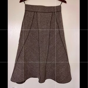 Vintage PRADA Tweed A-Line Skirt With Raw Edging